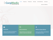 Tablet Screenshot of corpmedic.com